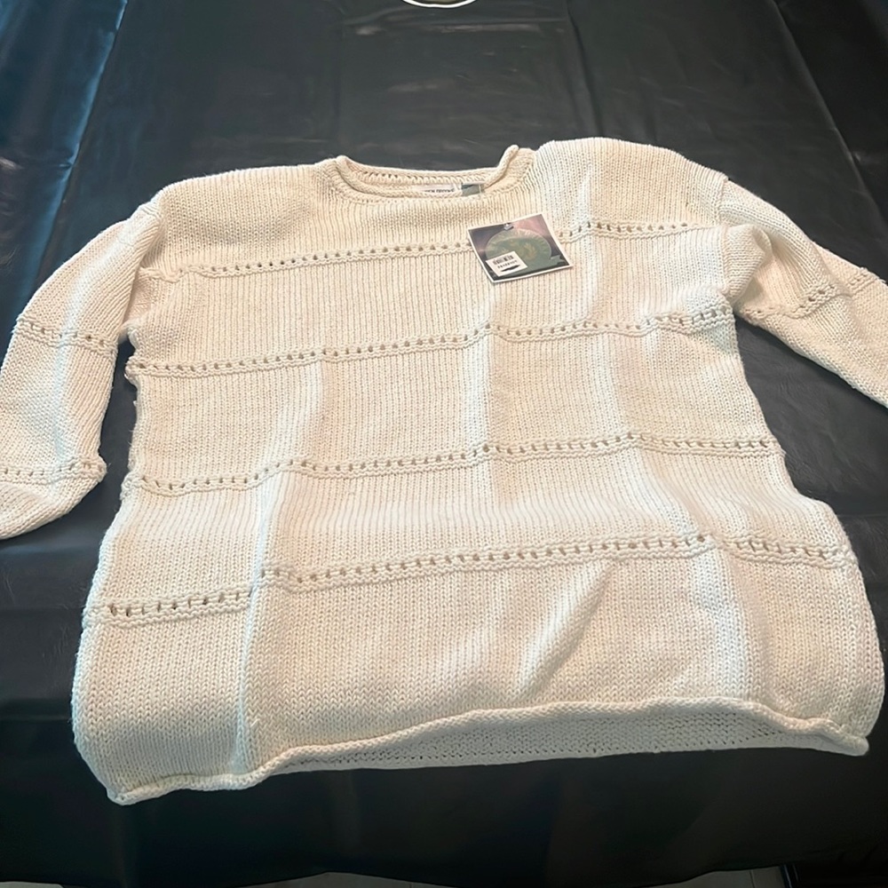Small white sweater